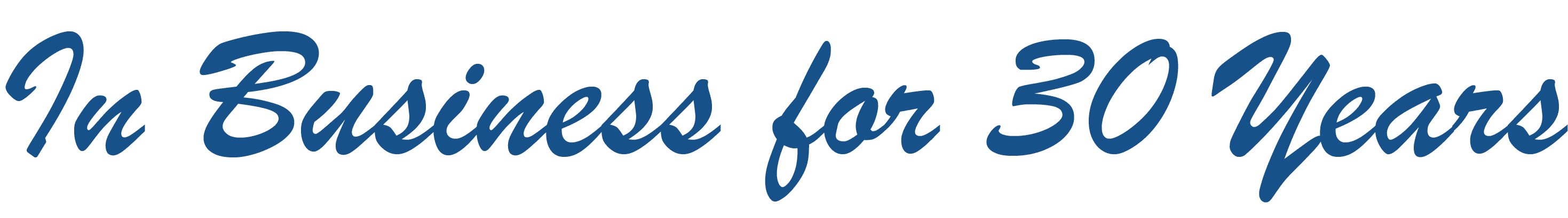 in business for over 30 years